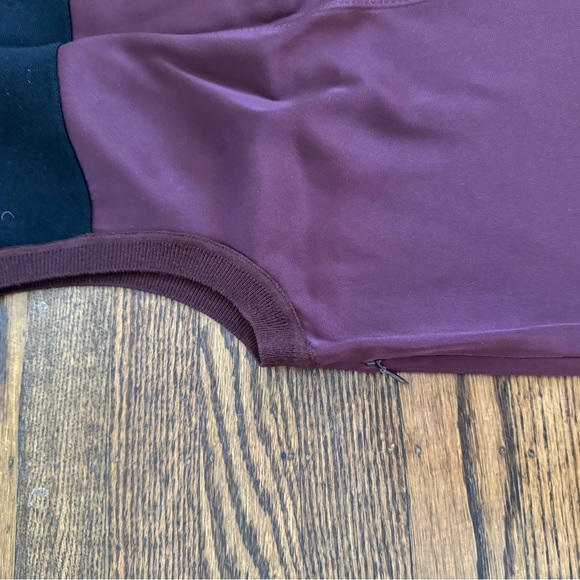 Rag & Bone| Vivienne Chiffon Colorblock Shift Dress |Port | Small - Picture 7 of 9